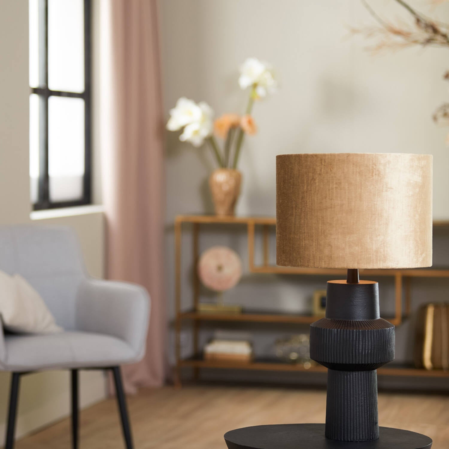 BRISKA Table Lamp Base- Antique Bronze