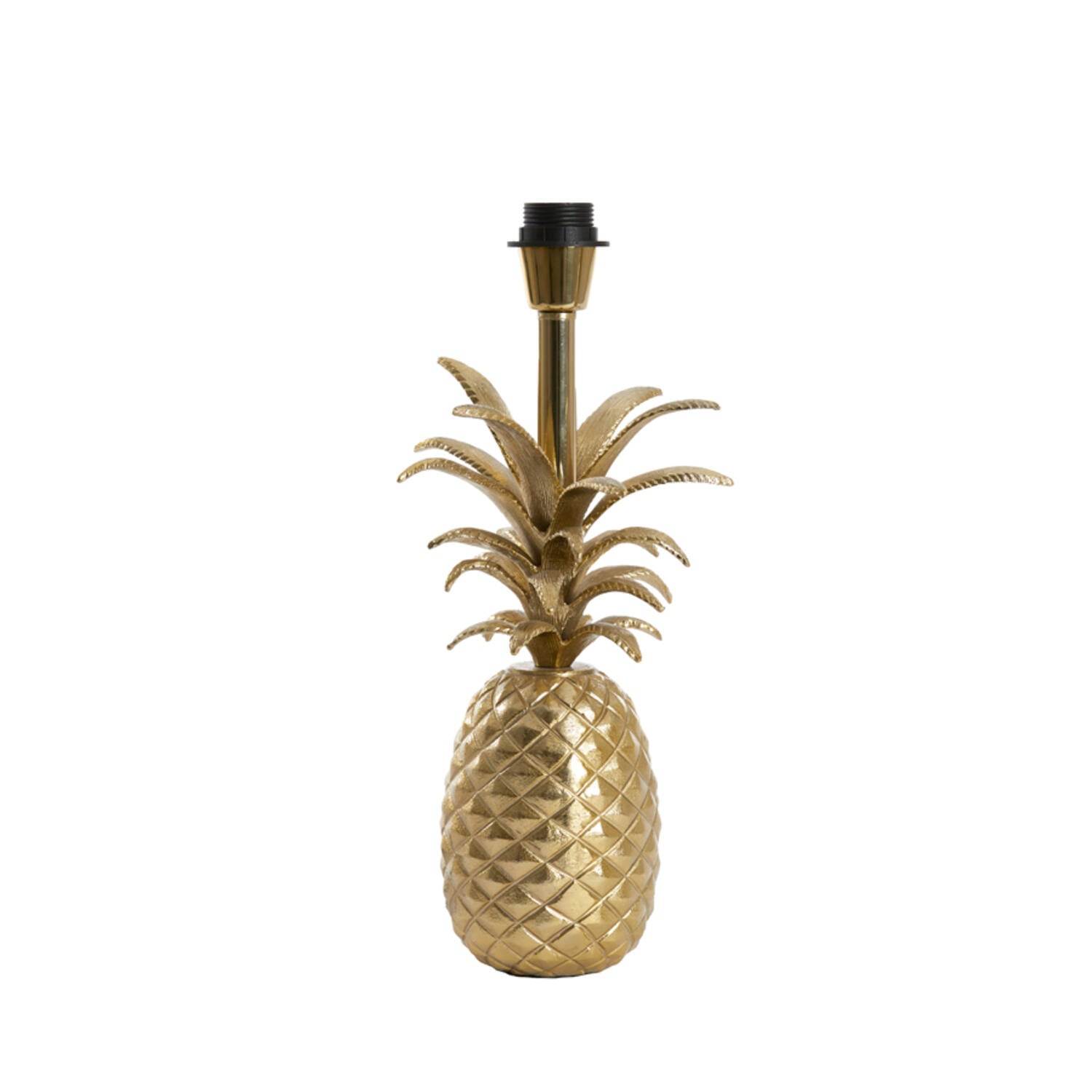 Pineapple Table Lamp Base Only- Gold/ Cream Finishes