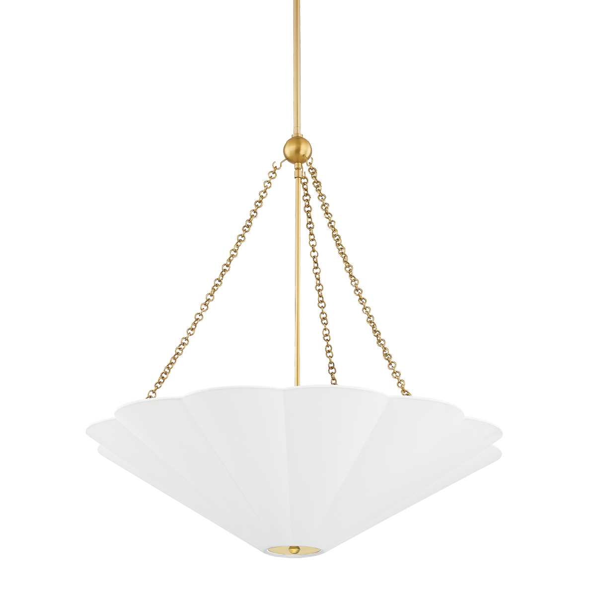 Alana 3Lt Pendant - Aged Brass