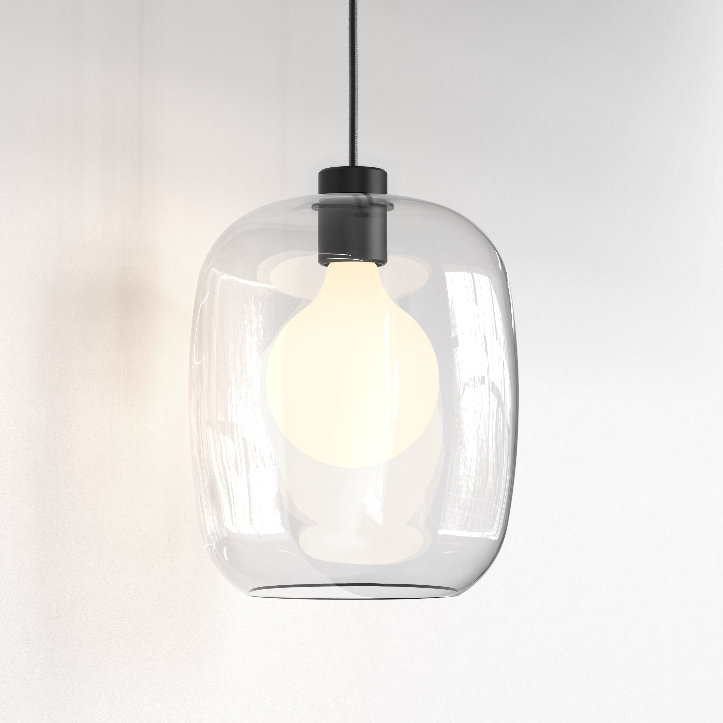 Curve Glass 220/285 Glass Shade