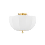 Meshelle 1Lt Flush Mount - Brass