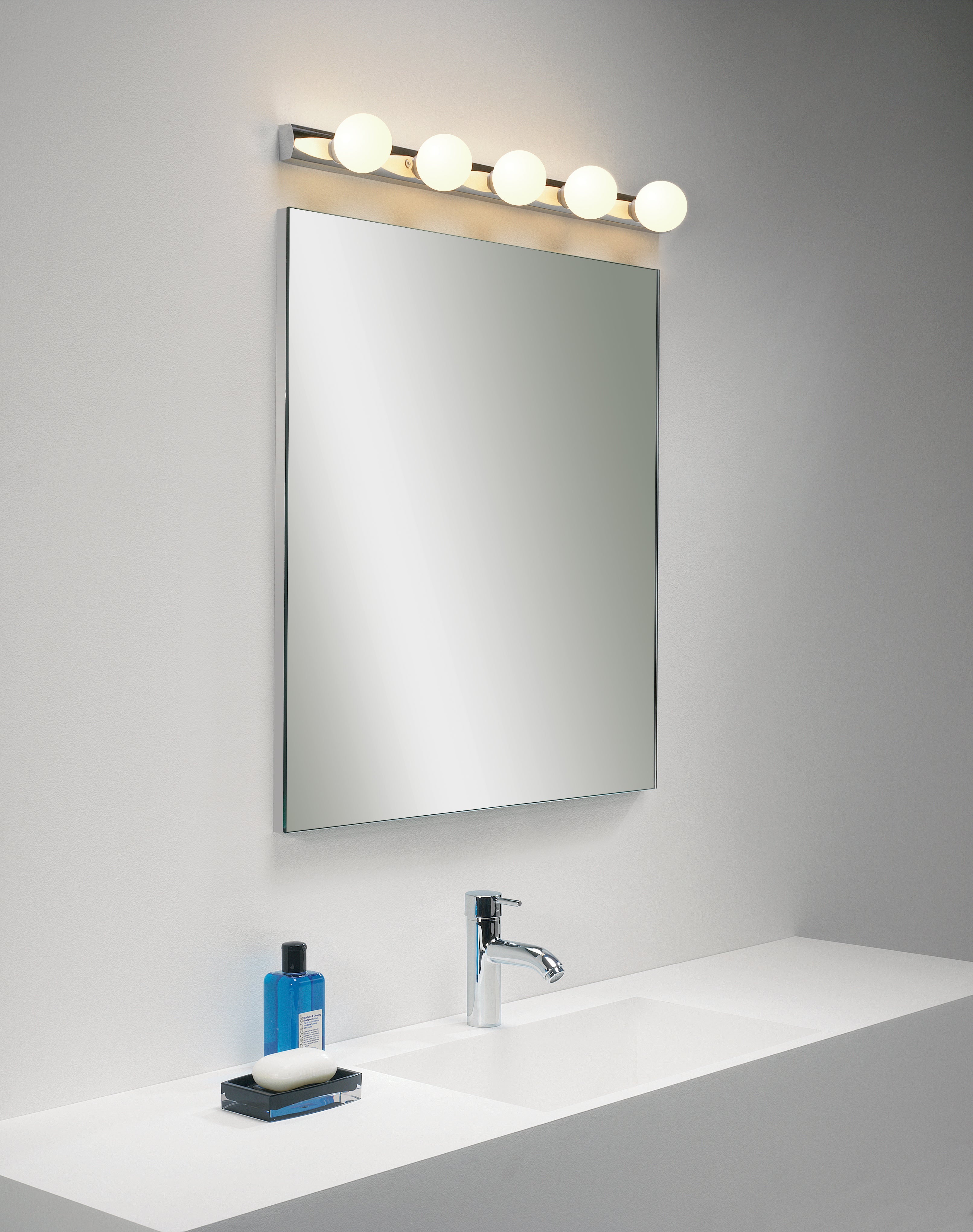 Cabaret 5 II Bathroom Wall Light- Matt Black/Polished Chrome