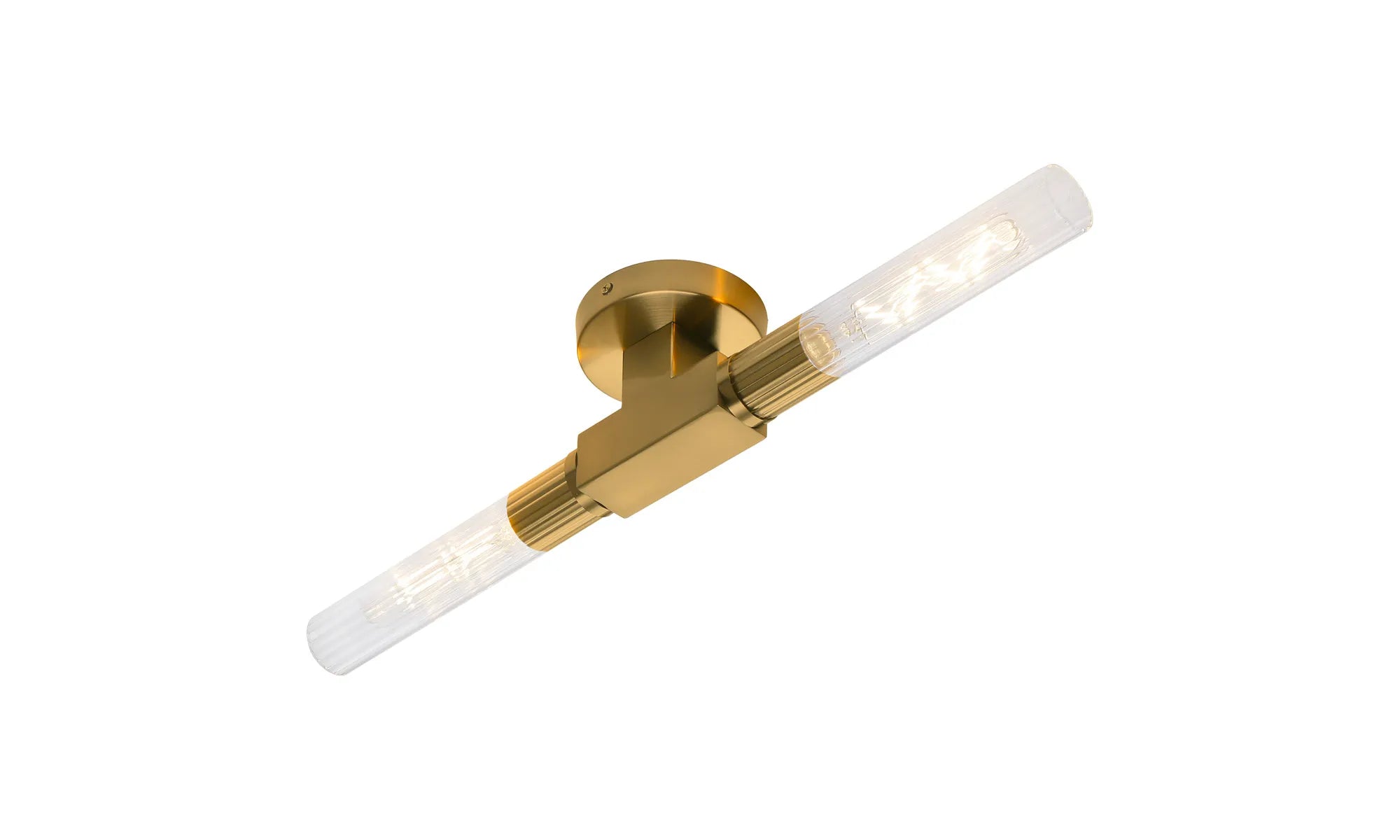 Asti 2/4 Light Ceiling, E27, IP44, Antique Brass/Satin Nickel/Satin Black Finish