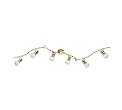 Levisto 2/3/4/6Lt Bar Spotlight - Brass/Nickel