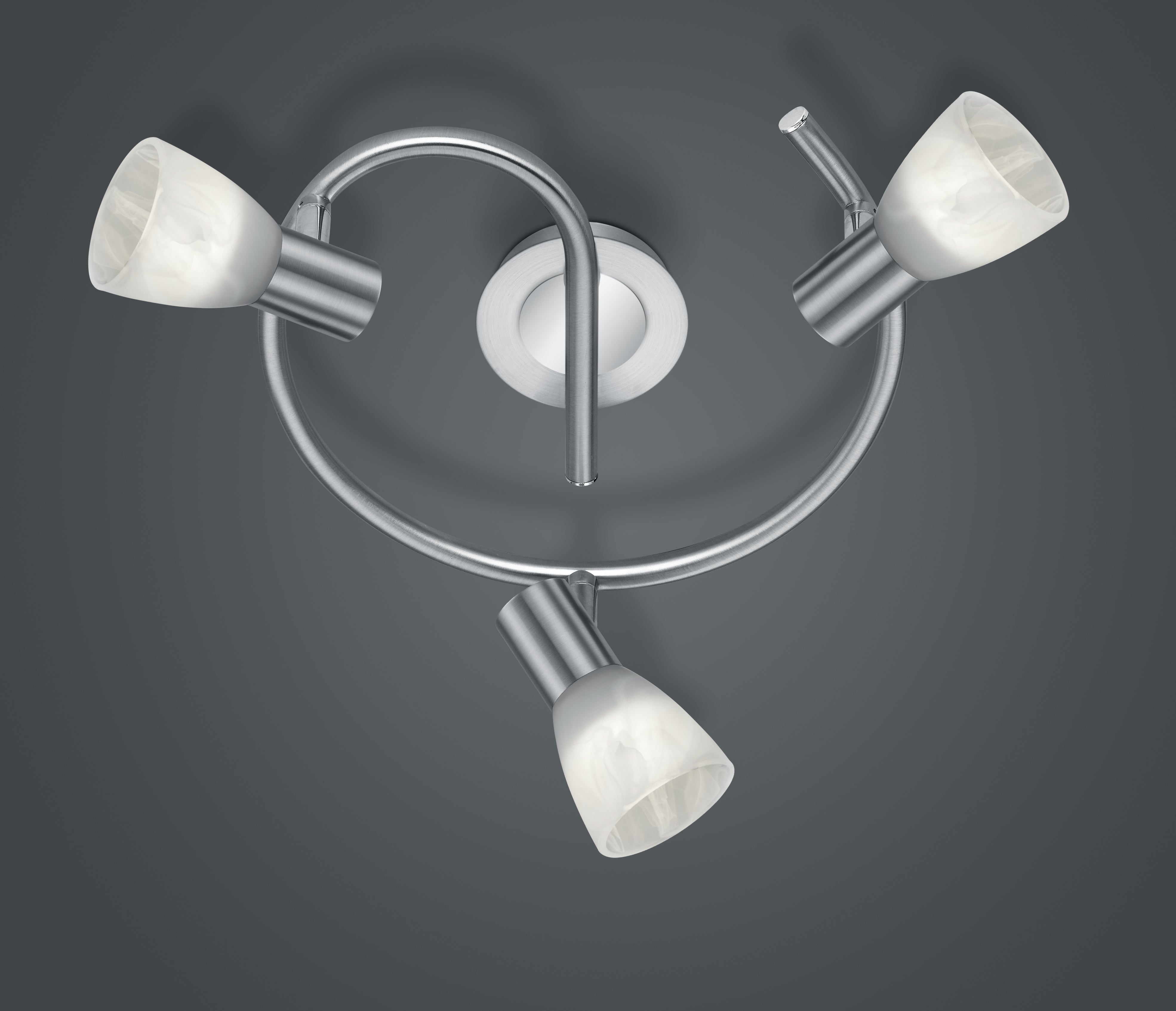 Levisto 3Lt Plate Spotlight - Nickel/Brass