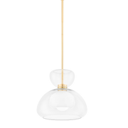 Cortney 1Lt Pendant - Aged Brass