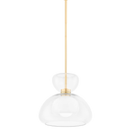 Cortney 1Lt Pendant - Aged Brass