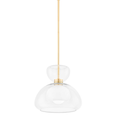Cortney 1Lt Pendant - Aged Brass