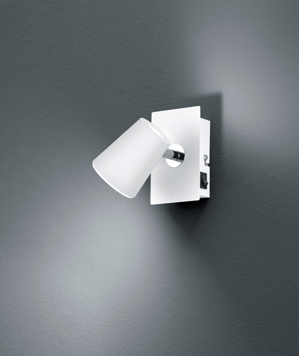 Narcos Wall/Ceiling Spotlight - White/Nickel