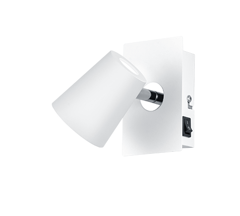 Narcos Wall/Ceiling Spotlight - White/Nickel