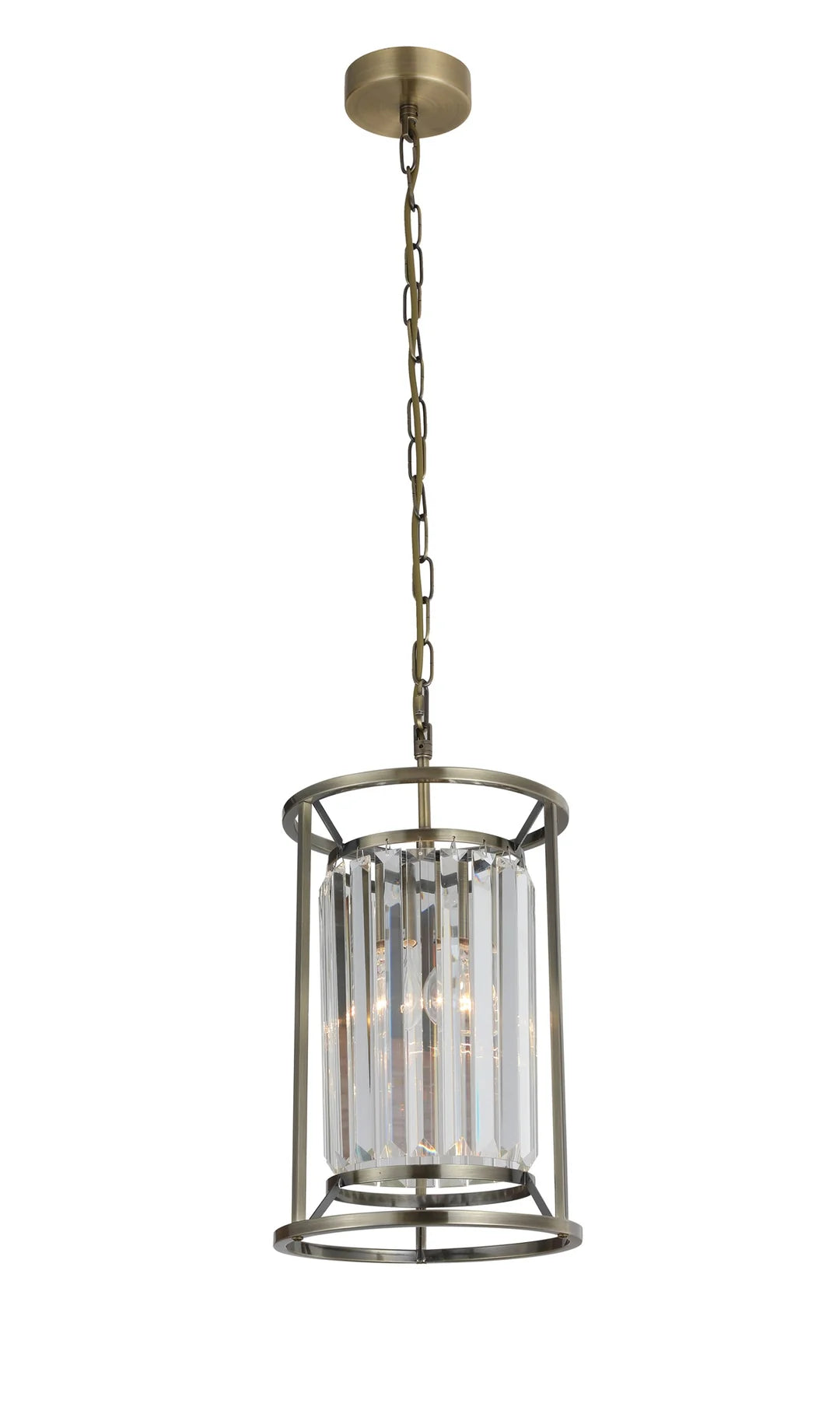 Maria Single Pendant Light- Antique Brass Finish