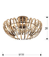 ARIADNA CEILING LAMP 9L
