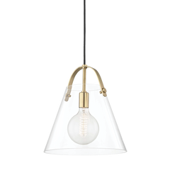 Karin 1Lt Pendant - Brass/Nickel