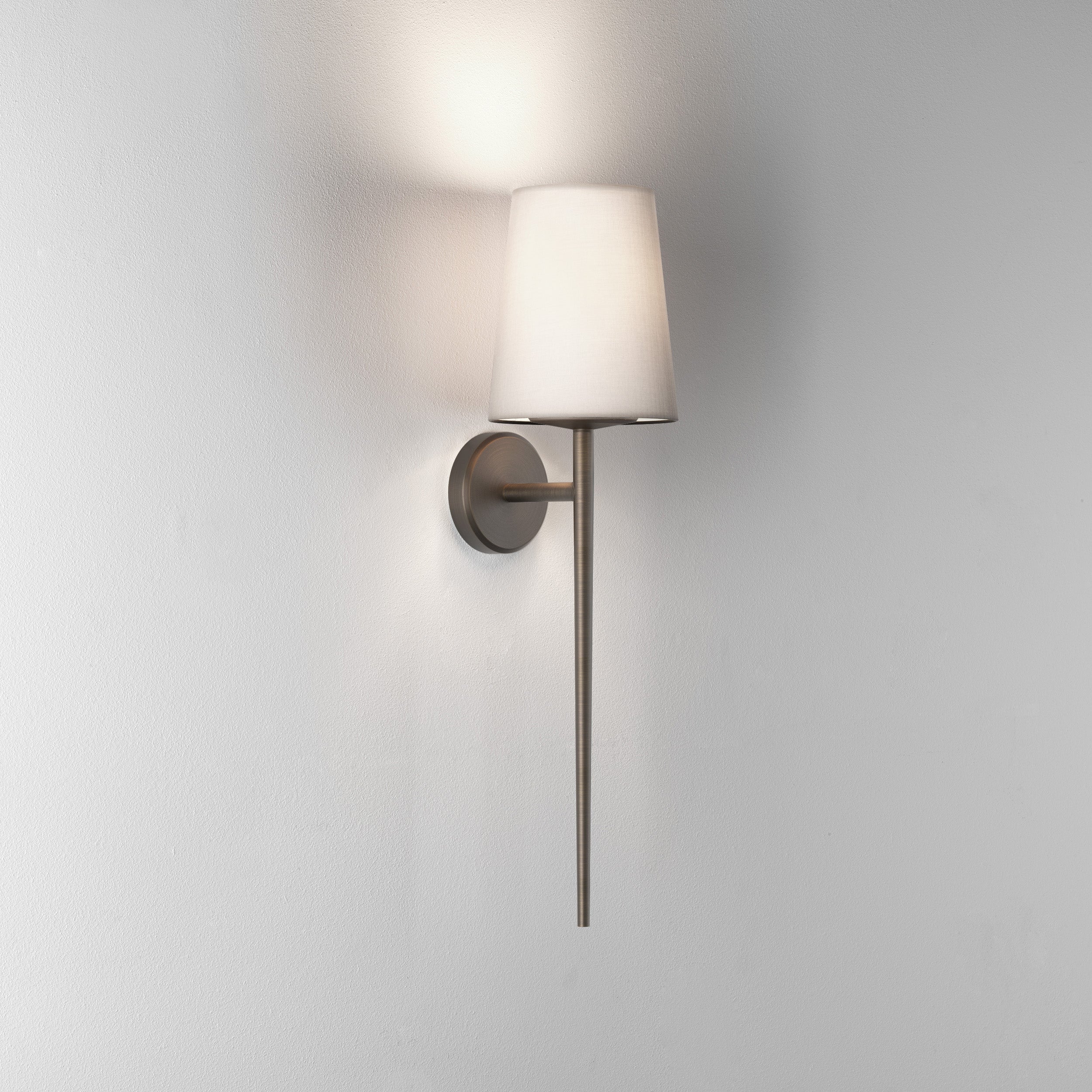 Beauville Bathroom Wall Light- Polished Chrome/ Bronze