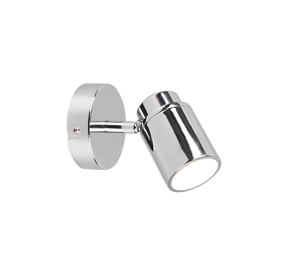 Angelo Wall/Ceiling Spotlight - Chrome/Black