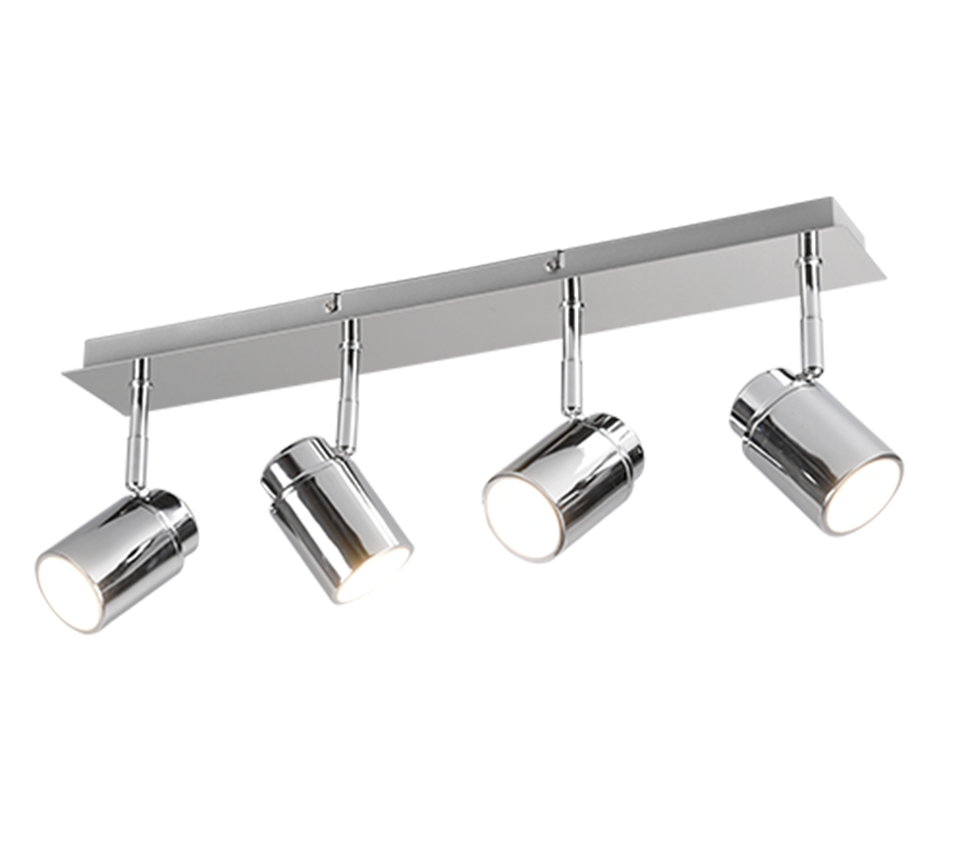 Angelo 4Lt Bar Spotlight IP44 - Black/Chrome