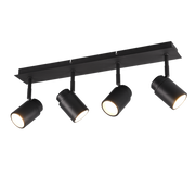 Angelo 4Lt Bar Spotlight IP44 - Black/Chrome