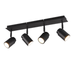 Angelo 4Lt Bar Spotlight IP44 - Black/Chrome