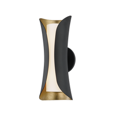 Josie 2Lt Wall Sconce - Black/White