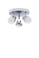 Milan Deco 3Lt LED Bathroom Lights - Chrome