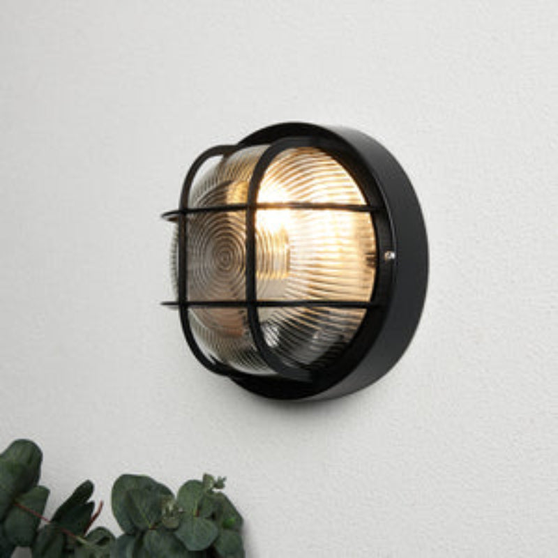 Mars Polycarbonate Round Bulkhead Outdoor Wall Light