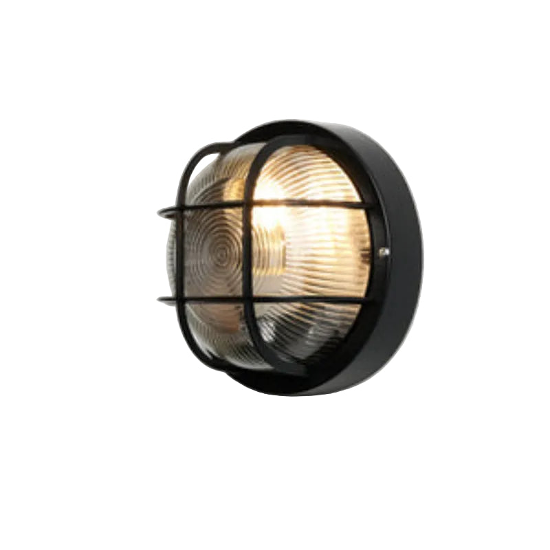 Mars Polycarbonate Round Bulkhead Outdoor Wall Light