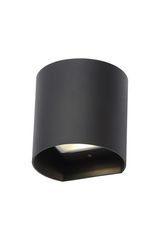 Maui 8w LED Up & Down Wall Light Black