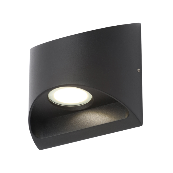 Manu 8w LED Up & Down Wall Light Black