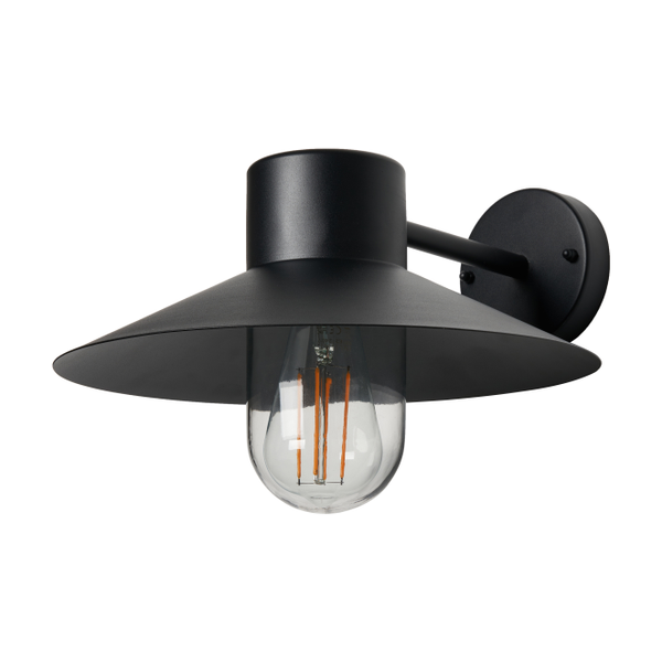 Chesil 1Lt Wall Lantern IP44 - Black