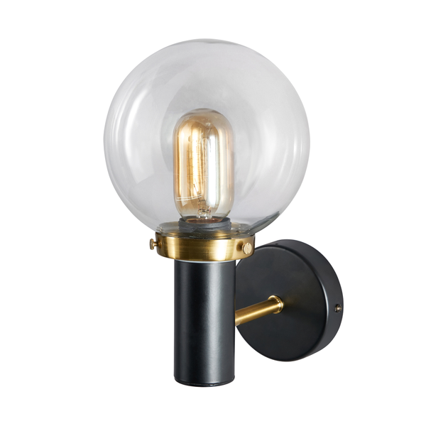 Arras 1Lt G9 Bathroom Wall Light IP44 Satin Brass