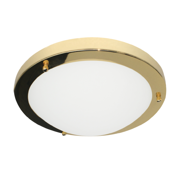 Delphi 12w/18W LED Flush Ceiling Light IP44 - Satin Nickel/Satin Black/Chrome/Brass