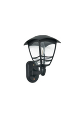 Cadeby Solar LED Wall Lantern 2700k 15Lm Black