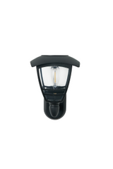 Cadeby Solar LED Wall Lantern 2700k 15Lm Black