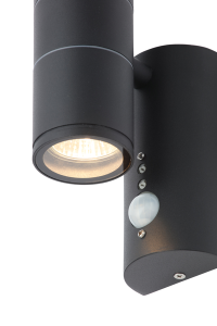 Islay 2 Light GU10 Wall Light PIR 316SST - Various Colours