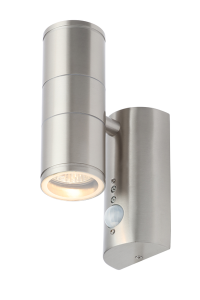 Islay 2 Light GU10 Wall Light PIR 316SST - Various Colours