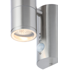 Islay 2 Light GU10 Wall Light PIR 316SST - Various Colours