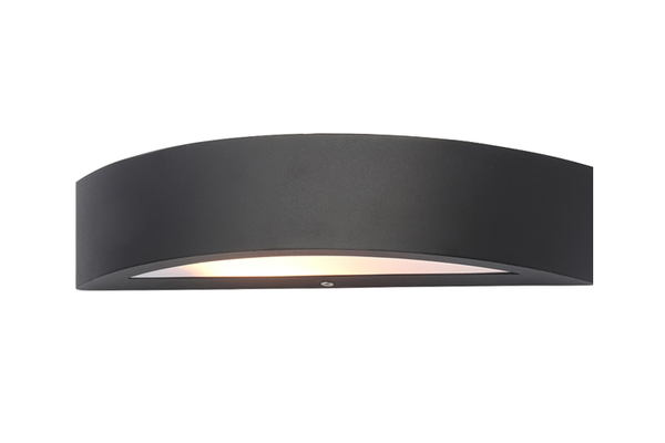 Moku 1 Light E27 Up & Down Wall Light Black