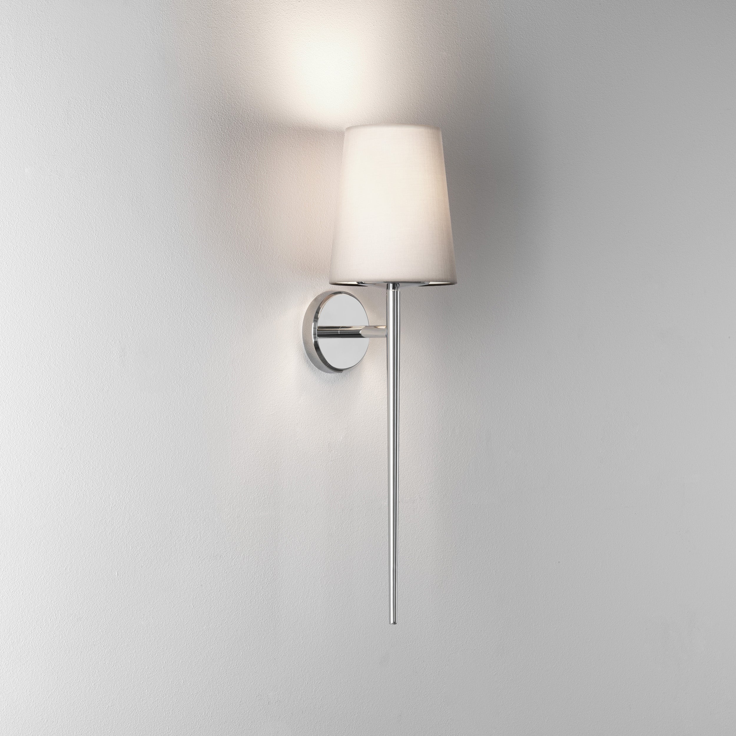 Beauville Bathroom Wall Light- Polished Chrome/ Bronze