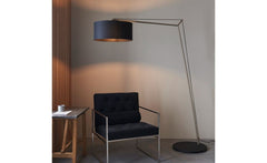 Godot 1Lt Floor Lamp - Nickel/Brass