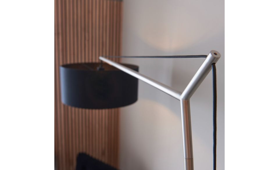 Godot 1Lt Floor Lamp - Nickel/Brass