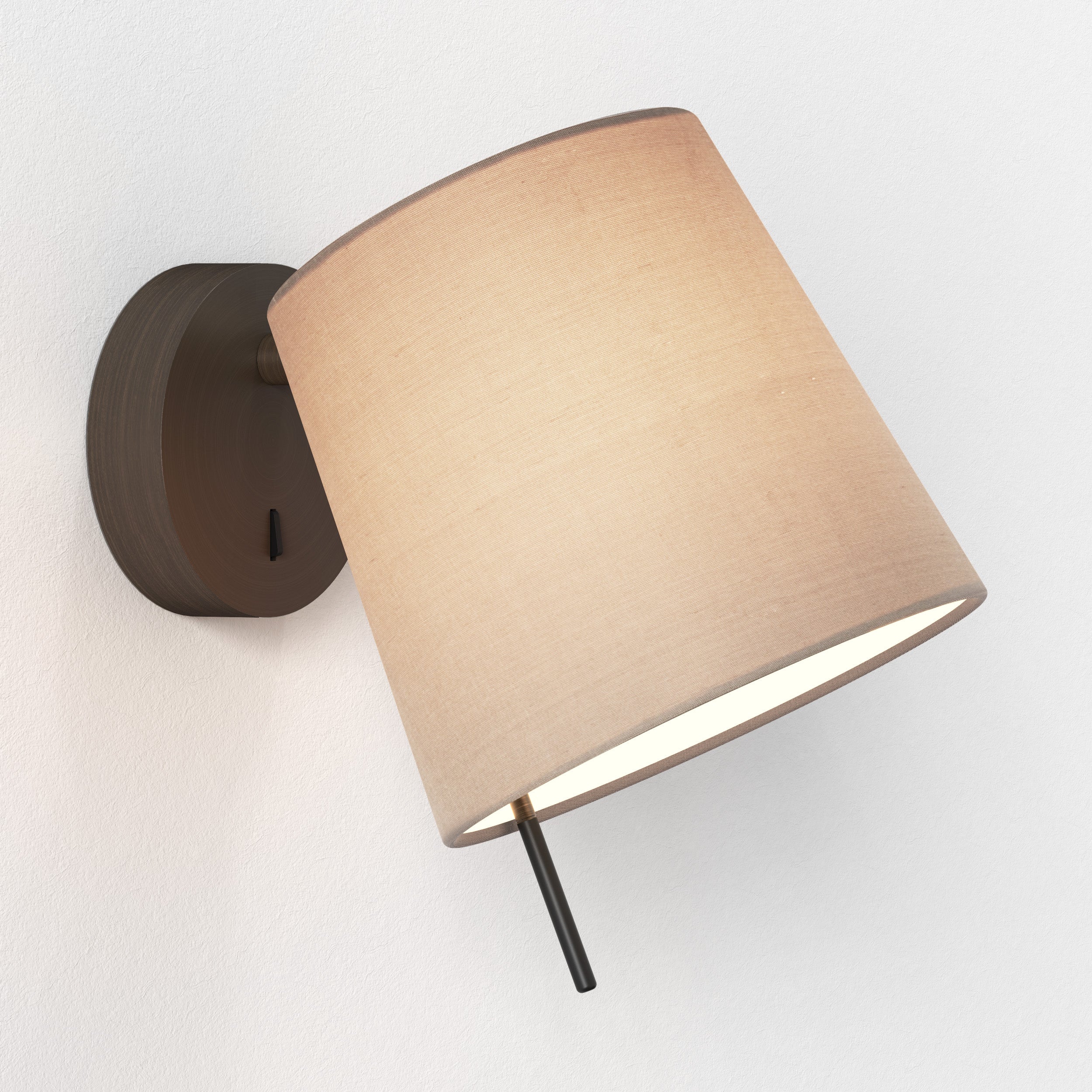 Mitsu Wall Light- Matt Nickel/ Bronze