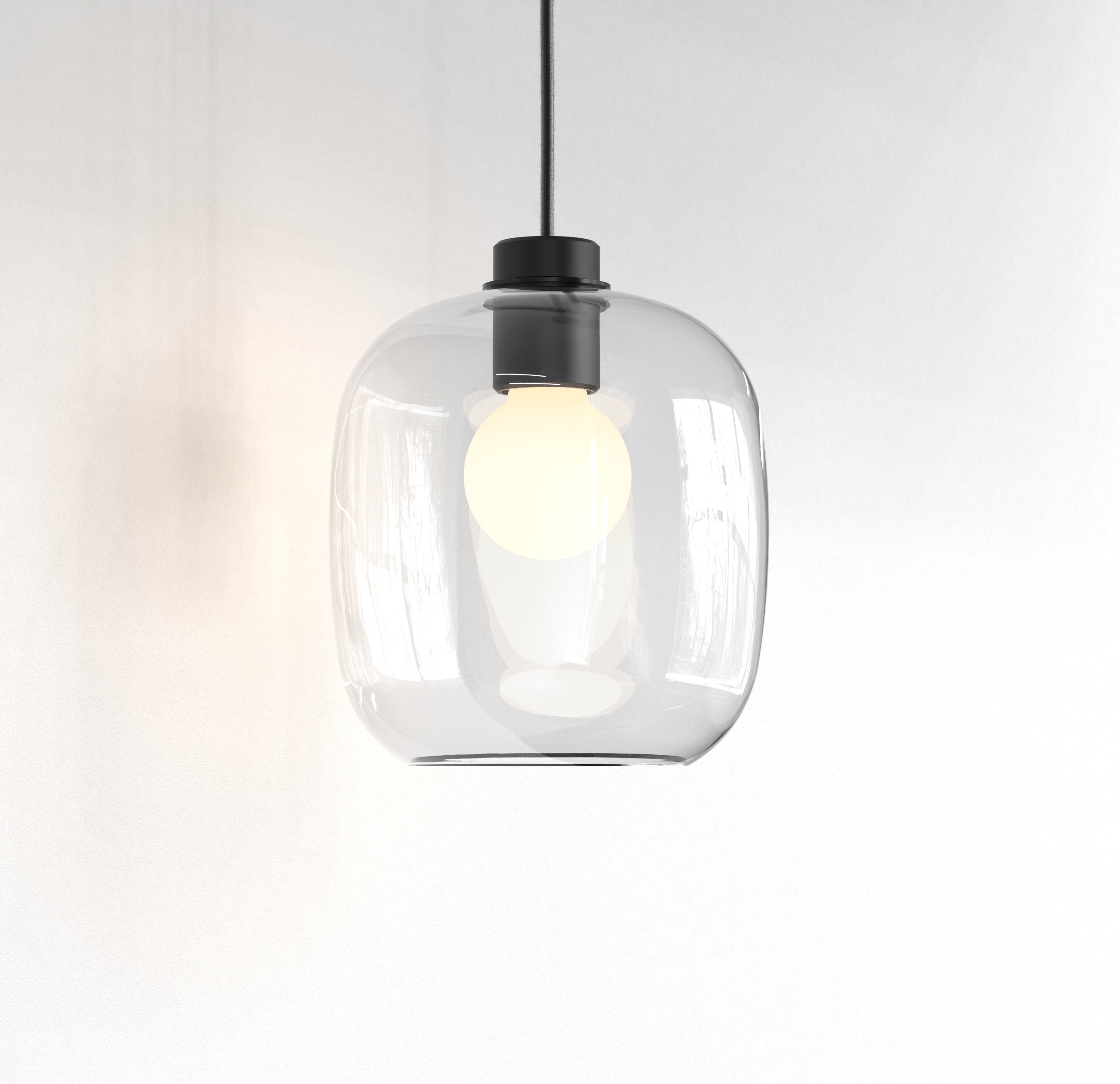 Curve Glass 220/285 Glass Shade