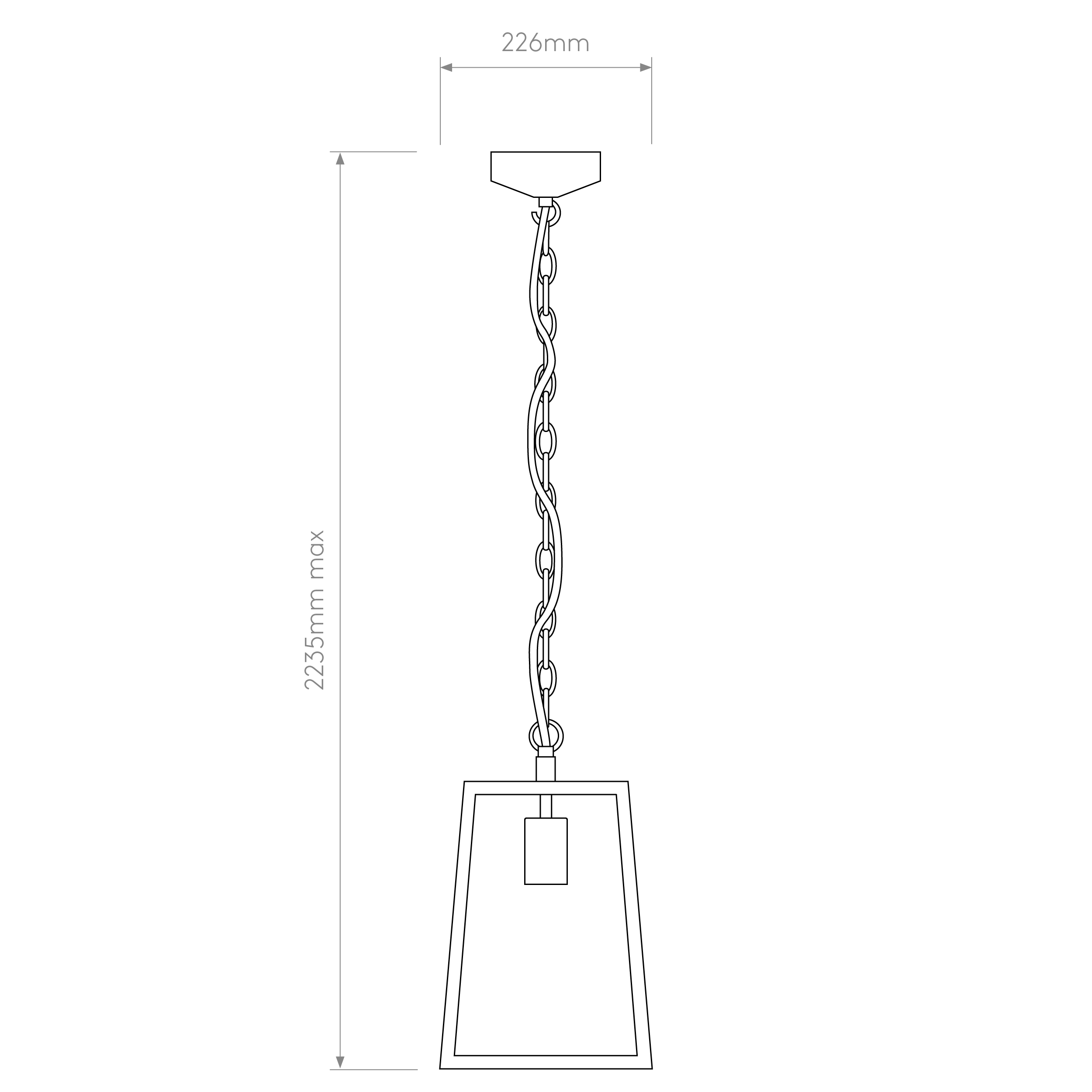 Calvi Pendant 215/305 Outdoor Pendant Lights