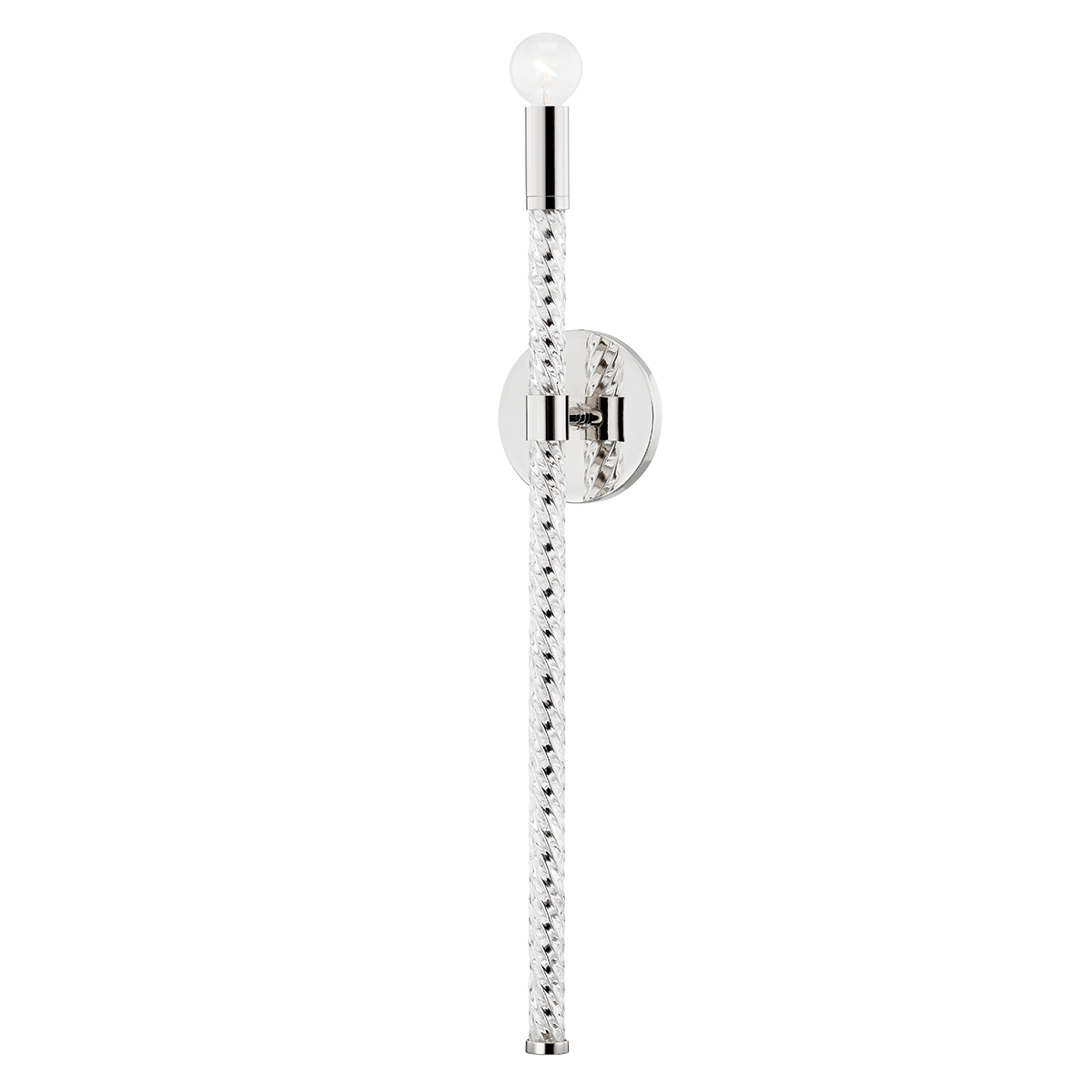 Pippin 1Lt Wall Sconce- Aged Brass/ Polished Nickel