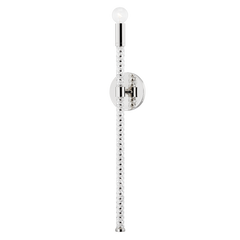 Pippin 1Lt Wall Sconce- Aged Brass/ Polished Nickel