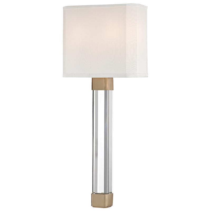 Larissa 2Lt Wall Sconce - Nickel/Brass