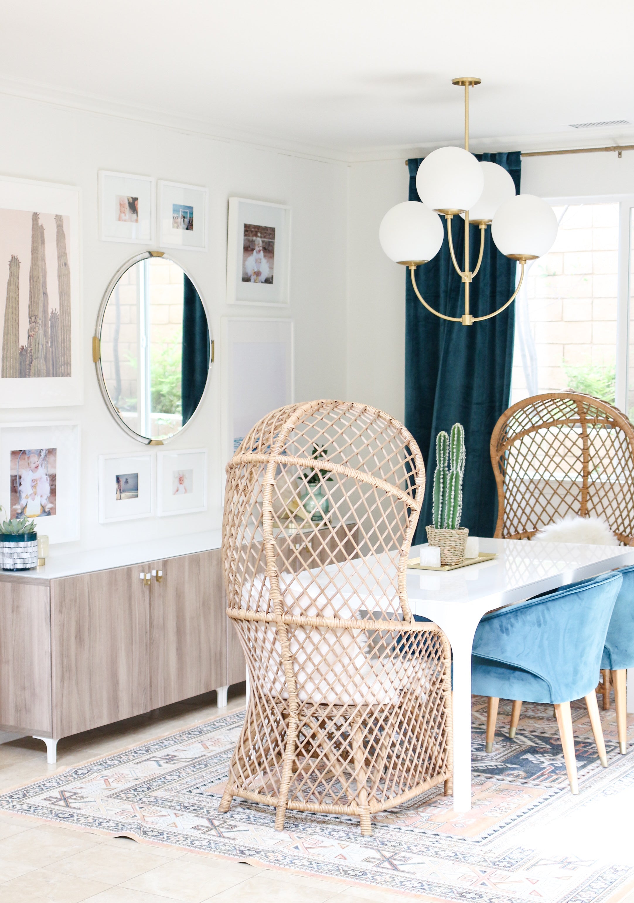 Carrie 4Lt Chandelier - Aged Brass
