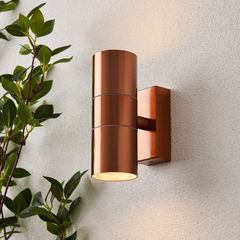 Leto 2 Light Up & Down GU10 Wall Light - Various Colours