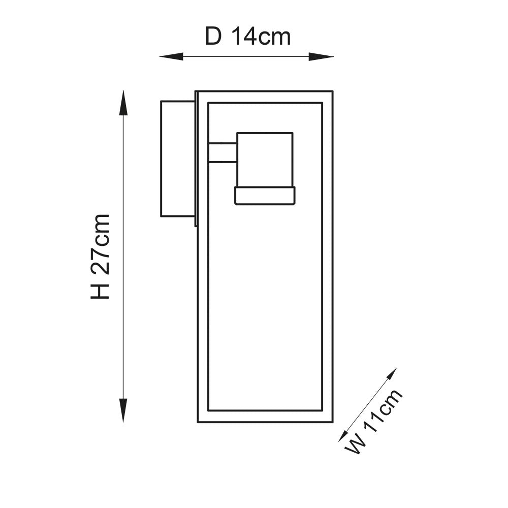 Briar 1Lt Bathroom Wall Light