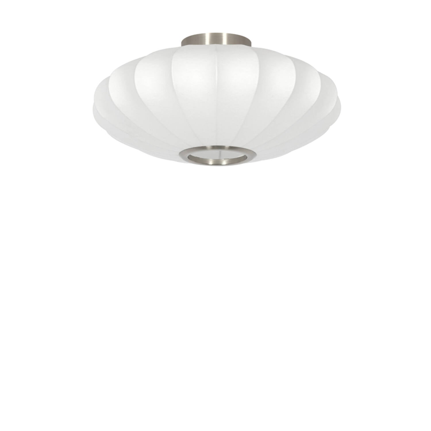 Fay Semi Flush Ceiling Light- White/ Brown Finishes